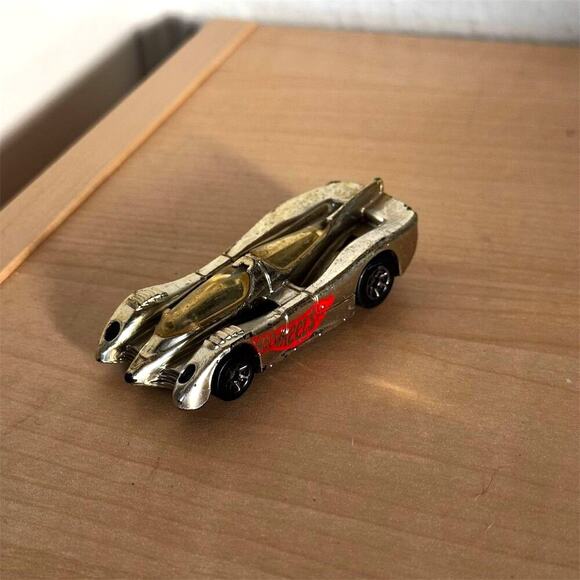 Vintage 90s Hot Wheels 1994 Power Pistons Silver Chrome Diecast Car Vintage 1:64 - Picture 1 of 8